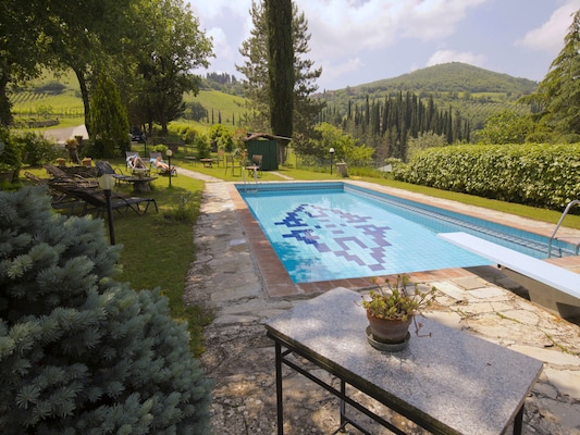 Ferienhaus in Radda in Chianti (Italien) und 1 Hund erlaubt