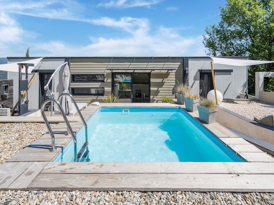 Vakantiehuis met privé zwembad in Les Vans (Frankrijk) voor 4 personen