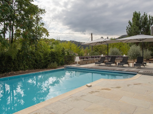 Vakantiehuis met privé zwembad in Les Salelles (Frankrijk) voor 7 personen