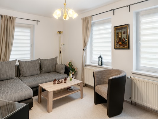 Ferienhaus mit umzäuntem Garten in Naumburg (Deutschland) und 1 Hund erlaubt