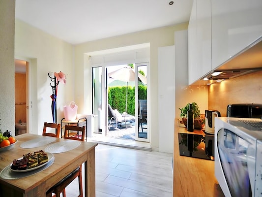 Ferienhaus mit umzäuntem Garten in Ustronie Morskie (Polen) und 1 Hund erlaubt