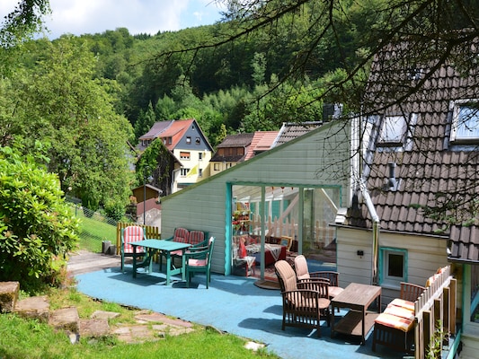 Ferienhaus mit umzäuntem Garten in Herzberg am Harz (Duitsland) und 2 Hunde erlaubt