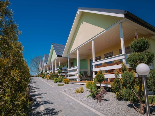 Ferienhaus mit umzäuntem Garten in Bobolin (Polen) und 1 Hund erlaubt