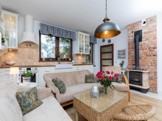 Ferienhaus mit umzäuntem Garten in Pobierowo (Polen) und 1 Hund erlaubt