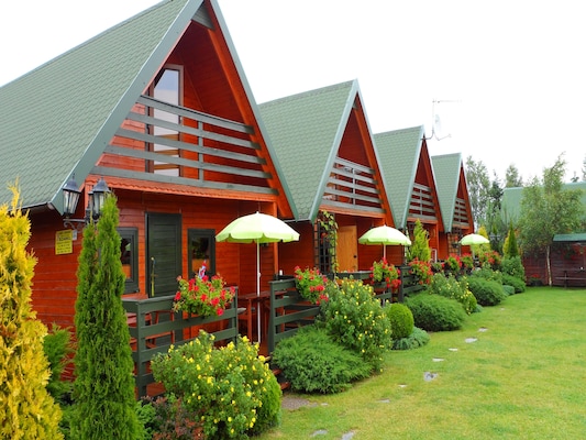 Ferienhaus mit umzäuntem Garten in Sarbinowo (Polen) und 1 Hund erlaubt