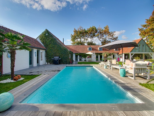Vakantiehuis met privé zwembad in Kortrijk (België) voor 8 personen