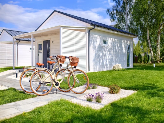 Ferienhaus mit umzäuntem Garten in Mielno (Polen) und 1 Hund erlaubt