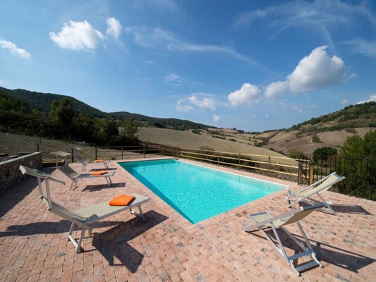 Vakantiehuis met privé zwembad in Casale Marittimo (Italië) voor 8 personen