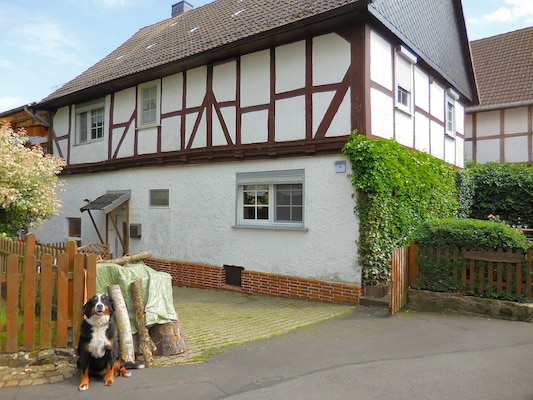 Vakantiehuis met omheinde tuin in Frielendorf-Leuderode (Duitsland) 1 hond is welkom