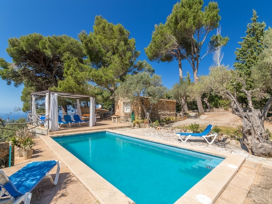 Vakantiehuis met privé zwembad in Valldemossa (Spanje) voor 4 personen