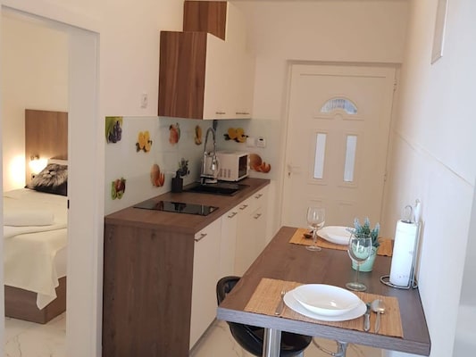 Vakantiehuis met zwembad in Novalja (Kroatië) voor 4 personen