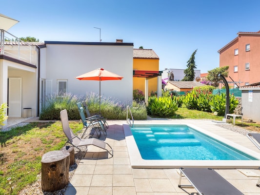 Vakantiehuis met privé zwembad in Premantura (Kroatië) voor 6 personen