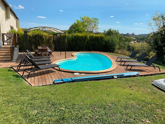 Vakantiehuis met privé zwembad in Chalais (Frankrijk) voor 8 personen