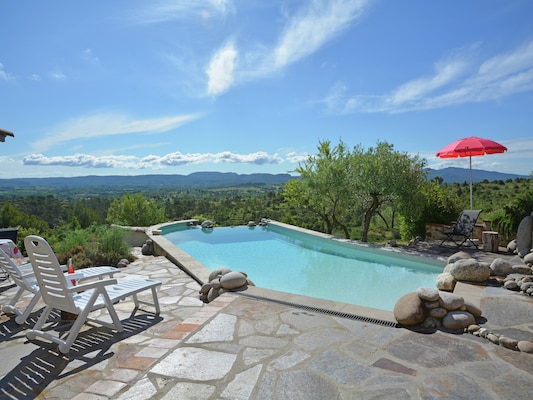 Vakantiehuis met privé zwembad in Les Mages (Frankrijk) voor 6 personen