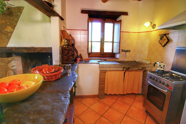 Authentiek Toscaans stenen huis met zwembad en panoramisch uitzicht - thumbnail 5