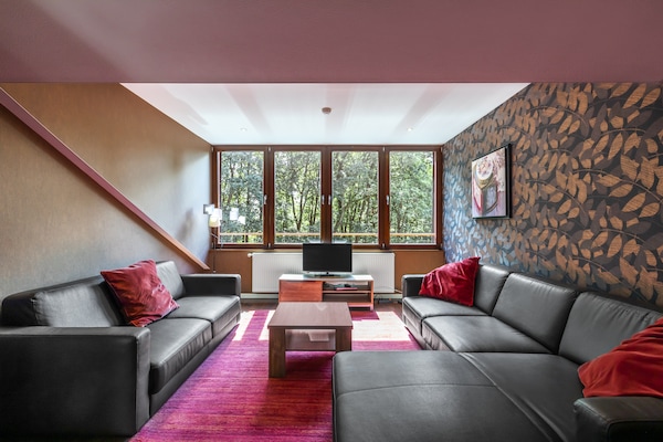 Luxe villa voor 20 personen met privézwembad en sauna in de bossen bij Malmedy - thumbnail 4