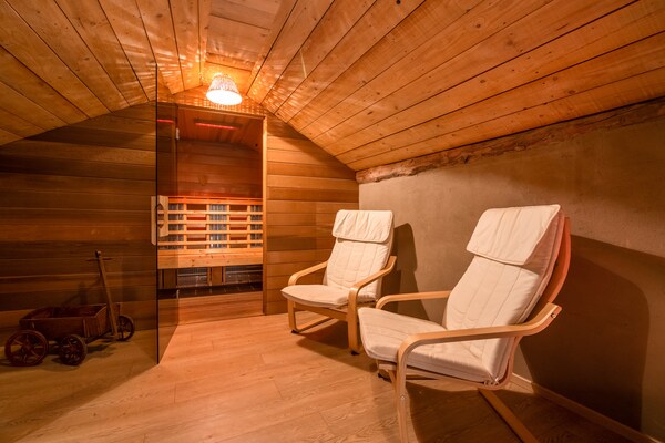 Luxe vakantiehuis voor 14 personen met wellness in de bossen van Manhay - thumbnail 6