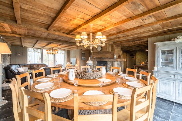 Luxe vakantiehuis voor 14 personen met wellness in de bossen van Manhay - thumbnail 2