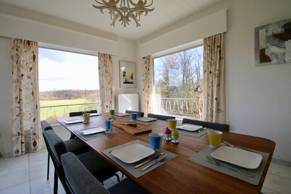 Panoramisch genieten in een vrijstaande villa met sauna en jacuzzi bij Durbuy - thumbnail 3