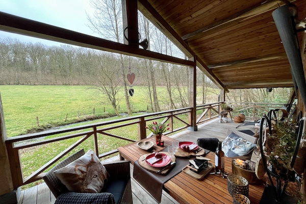 2-persoons landhuis met bubbelbad op 700 m van centrum Arville/Saint-Hubert - thumbnail 1