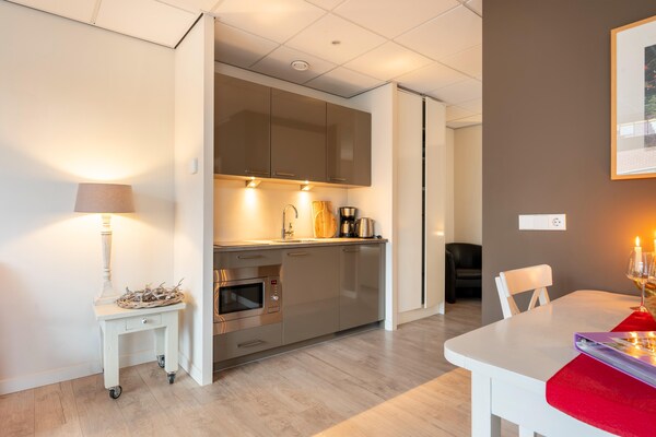 Hof van Craeck I: Stijlvol appartement in artistiek Bergen, vlakbij bos en strand - thumbnail 6