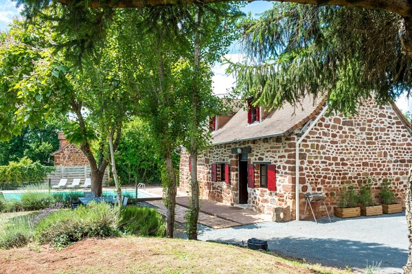 Vrijstaand vakantiehuis voor 10 personen in het bos bij Teillots, Dordogne - thumbnail 5