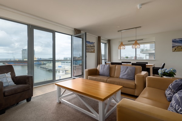 Modern appartement met zeezicht in Scheveningen, 6 personen, balkon - thumbnail 2