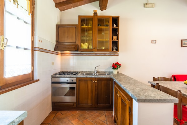 Landelijk appartement bij Castiglion Fiorentino met gedeeld zwembad - thumbnail 4