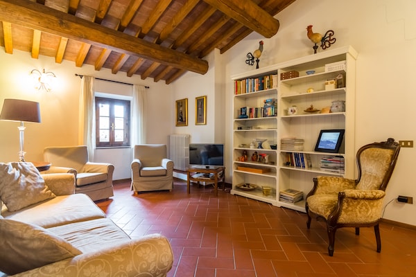 Authentiek Toscaans vakantiehuis met privétuin en zwembad bij Volterra - thumbnail 4