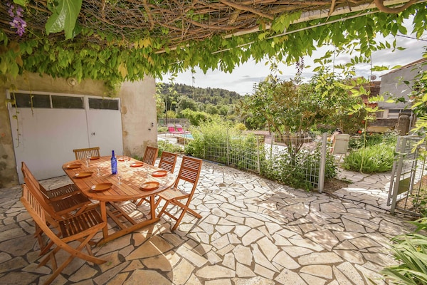 Authentiek vakantiehuis met zwembad en tuin in Félines-Minervois - thumbnail 6
