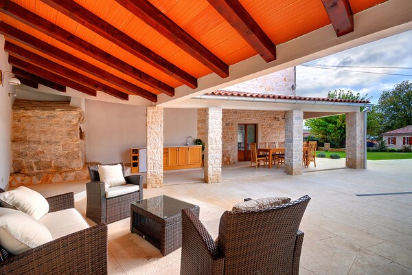 Casa Silvano: Ruim vakantiehuis met verwarmd zwembad in Istrië, Kroatië - thumbnail 4