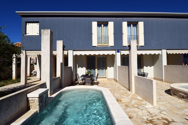 Villa Blue 1: Moderne villa met privézwembad op 400m van zee in Banjole, Istrië - thumbnail 4