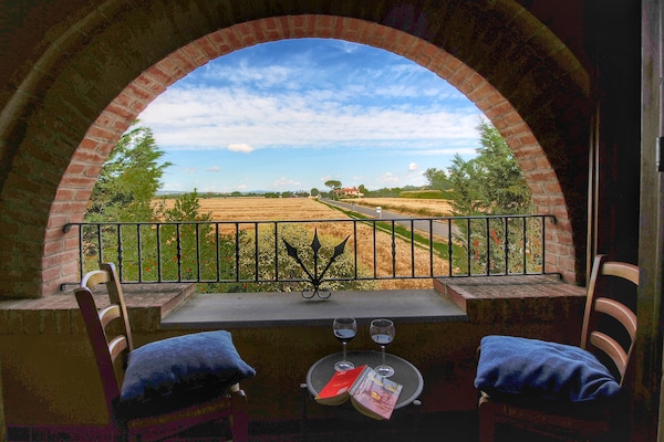 Appartement Tosco: Ruim vakantieverblijf met gedeeld zwembad in de Valdichiana - thumbnail 6