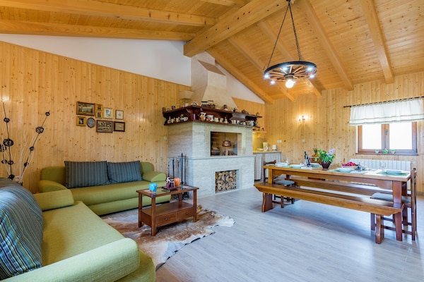 Rustiek appartement voor 6 met zwembad en tuin in groen Cerovlje - thumbnail 2
