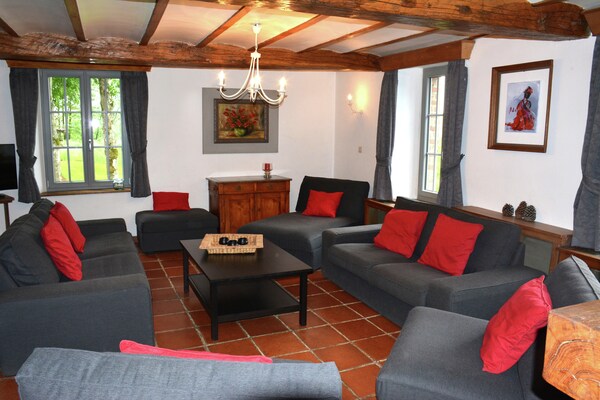 Ruime boerderij Le Moulin d'Halconreux in Gouvy voor 15 personen - thumbnail 2