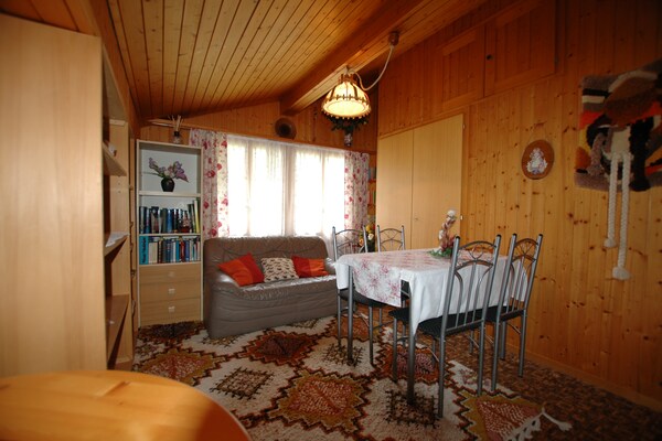 Alpenrust in Wilderswil: knus chalet met uitzicht op Jungfrau en Mönch - thumbnail 2
