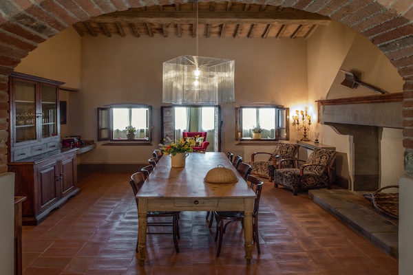Villa Leo: Elegante villa voor 12 personen in de heuvels van Arezzo - thumbnail 4