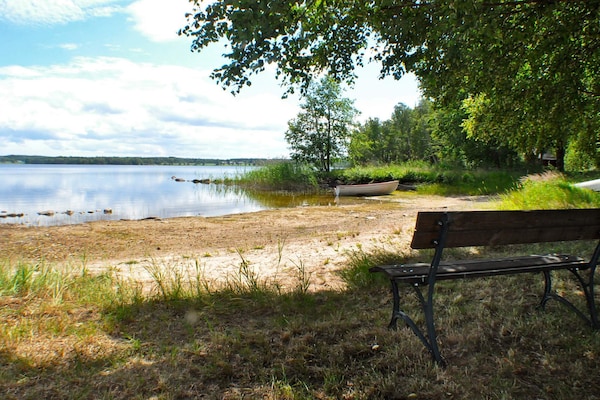 Vrijstaand vakantiehuis op bosperceel met privé zwemplek aan het Skagern meer - thumbnail 6