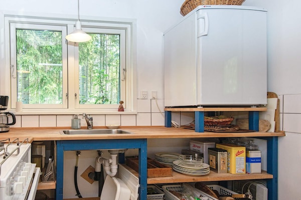 Bosrijke oase bij Bryrup: knus huis voor 4 met houtgestookte sauna - thumbnail 4