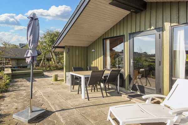 Vrijstaand vakantiehuis met Limfjord-uitzicht, 250m van zee, wellness - thumbnail 2