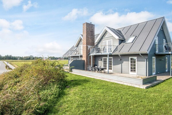 Licht vakantiehuis op Rømø met sauna, whirlpool en panoramisch uitzicht - thumbnail 1