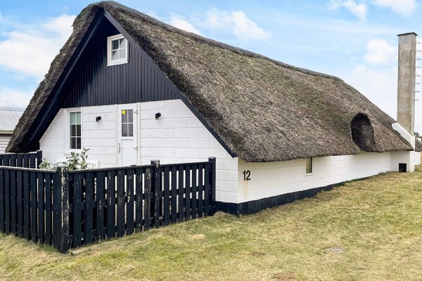 Rietgedekt vakantiehuis op natuurrijk perceel bij Ringkøbing, 1 km van zee - thumbnail 1