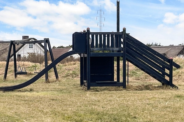 Rietgedekt vakantiehuis op natuurrijk perceel bij Ringkøbing, 1 km van zee - thumbnail 3