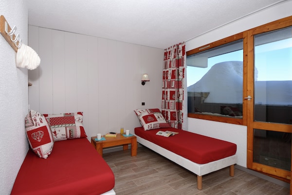 Knus appartement direct aan de piste in Les Allues, Les 3 Vallées - thumbnail 4