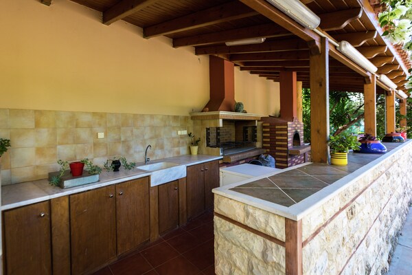Wijn-thema appartement in olijfgaard bij Prines, vlakbij Rethymnon - thumbnail 5