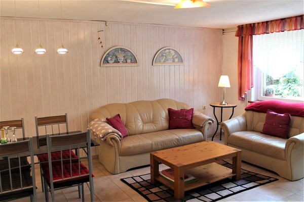 Feldblick in Damshagen: knus appartement op 8 km van de Oostzee - thumbnail 2