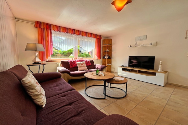 Feldblick in Damshagen: knus appartement op 8 km van de Oostzee - thumbnail 4