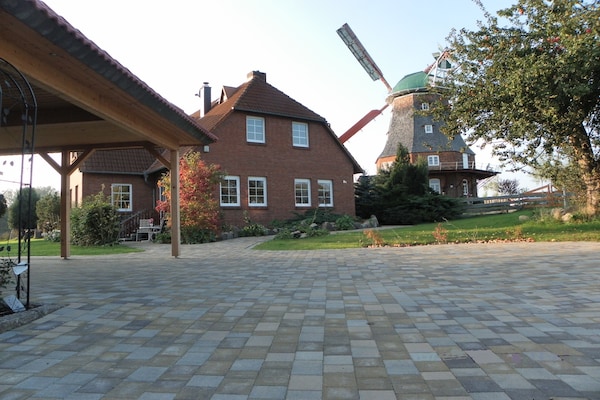 Rustiek appartement nabij Oostzee met tuin, wifi & houtskool BBQ - thumbnail 2