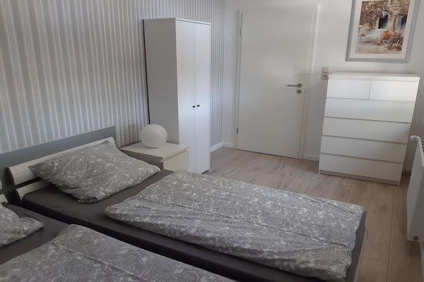 2-persoons appartement Am Hellbach in Neubukow met terras - thumbnail 4