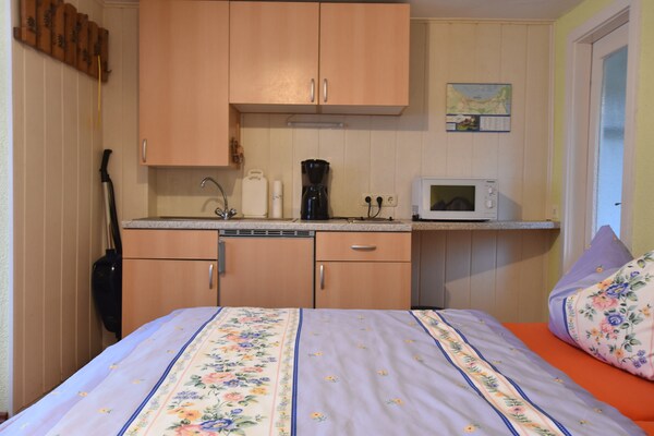 Knus appartement met tuinterras, 800 meter van het strand in Boltenhagen - thumbnail 3